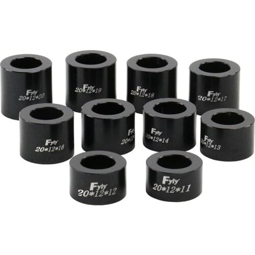 Motorcycle Wheel Axle Washers M12 Spacers Sleeves 11-20mm Length One Set Universal For Honda Yamaha Kawasaki Suzuki 12mm Axle