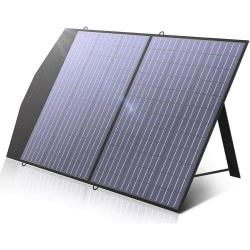 18V 100W Foldable Solar Panel, Foldable Solar Charger with MC-4 Output for Solar Generator, Portable Power Station, Outdoor, RV