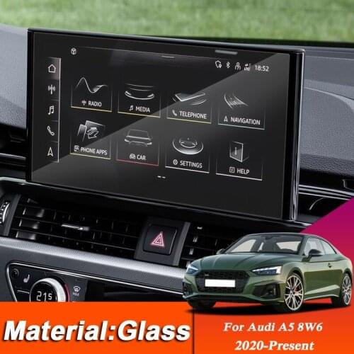 Car Styling GPS Navigation Screen Protective Film For Audi A5 8W6 2020-Present Dashboard Display Screen Sticker Accessories
