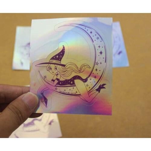 Waterproof glossy lamination PET removable glass bottle label