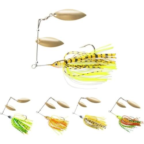 YUCONG 1PC Spinner Bait 13.5g Metal Spoon Fishing Lure Colorado Bladed Spinnerbait Sinking Buzz Bait For Bass Fishing Tackle