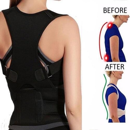 100% Brand new and high quality Adjustable Posture Support Brace Magnet Therapy Straps Back Neck Corrector Spine Support Brace