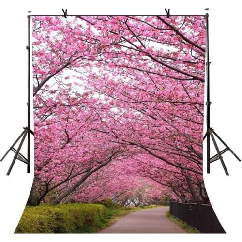 150x220cm Cherry Backdrop Cherry Blossom Scenery Photography Background for Camera Photo Props