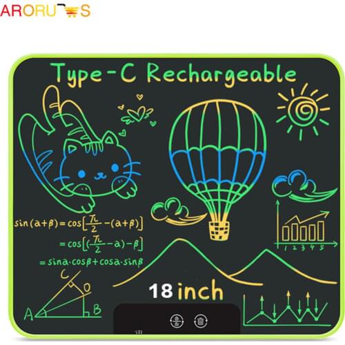 16Inch Rechargeable Big Size Colorful LCD Writing Tablet Graffiti Doodle Board Electronic Drawing Board Toys/Gifts For Kids