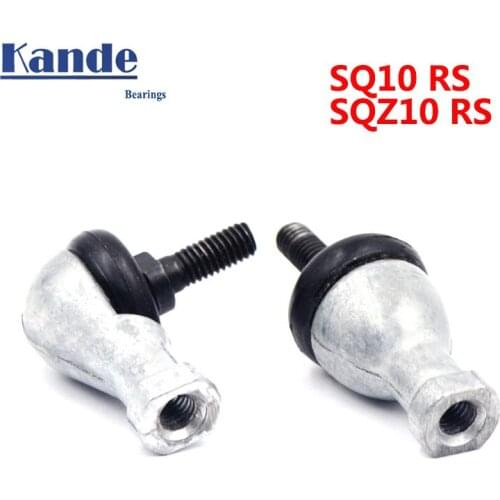High quality 2pcs Straight rod SQ10RS or curved rod L type SQZ10RS 10 mm single ball head end joint bearing M10x1.25 M10x1.5