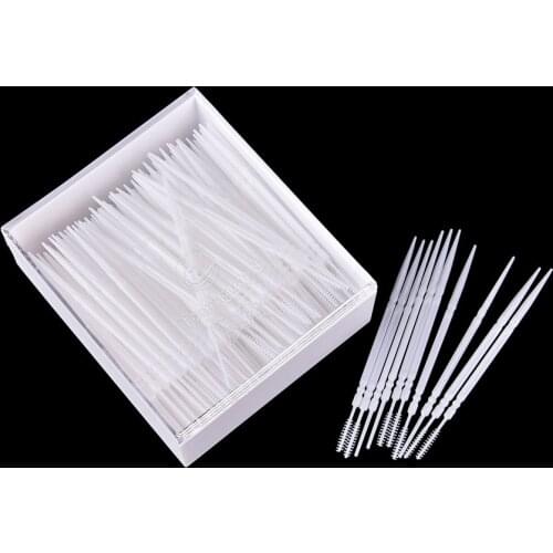 300pcs Plastic 2 Way Toothpicks Teeth Cleaner Oral Care Bar Tableware Decorative