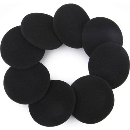 4 Pair 55mm Replacement Earphone Pad Covers for Headset Headphone Black