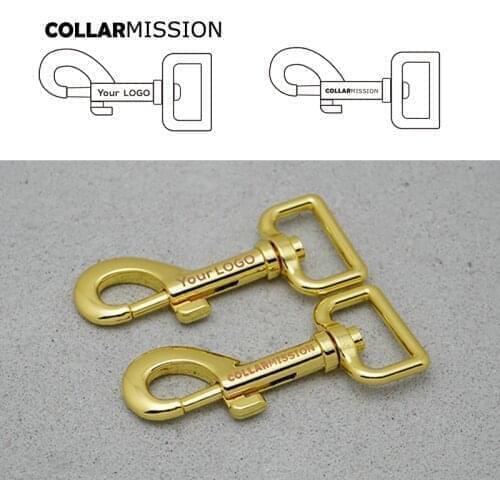 50psc/lot Engraving dog supplies pet accessories for 25mm webbing cat leash diy parts durable Swivel Trigger Snap Hooks PK25HJ