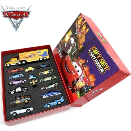 8/15pcs Disney Pixar Cars 2 3 Beautiful Gift Box Lightning McQueen Exquisite Tote Toy Set Present Toys For ChildrenDay for kids