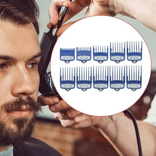 8pcs/10pcs 1.5mm-25mm Barber Shop Styling Guide Comb Hair Trimmer Clipper 95AC