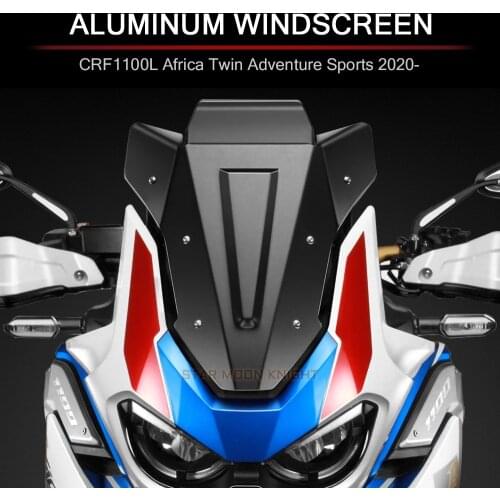 Motorcycle Accessories Aluminum Windscreen Windshield Wind Shield Deflector For Africa Twin CRF1100L CRF 1100 L Adventure 2020