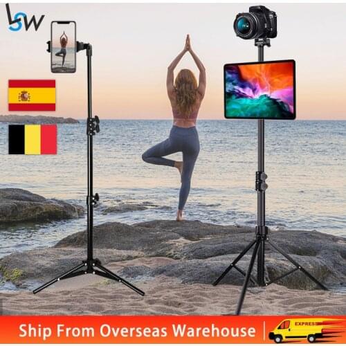 Aluminum Mobile Phone Tripod Stand with Bluetooth for iPhone iPad Tablet Camera Selfie Stick Tripod for Vlog YouTube Live Tiktok