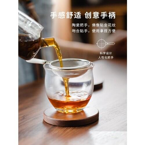 Stainless steel tea leaky Kung Fu tea set accessories, tea filter, household simple tea filter, tea separator and tea infuser