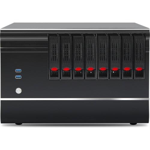 8-Bay NAS Case Support MicroATX Motherboard Full Eight Graphics IPFS Storage Hot Swap Personal Home MATX/ITX Server