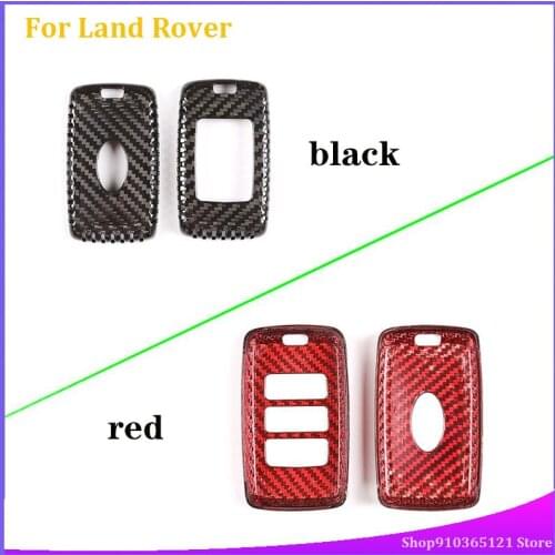 For Discovery sport LR4 LR5 L462 For Range Rover Sport Vogue Evoque Real Carbon Fiber Key Shell Cover Trim