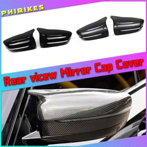 For BMW 5 7 Series G30 G38 G11 G12 Car Rear View Side Wing Mirror Cap black Carbon Fiber pattern car accessories 2017 2018 2016