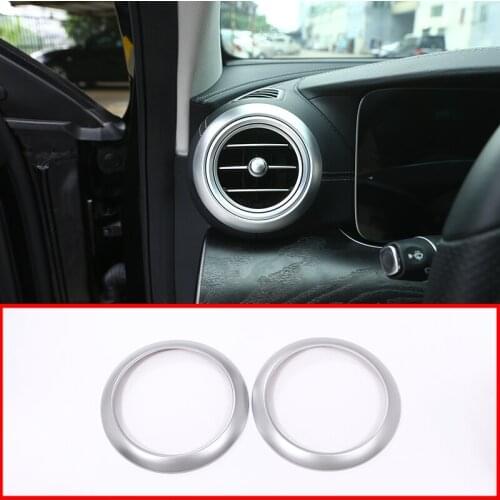 For Mercedes Benz E Class W213 2016 2017 Car-Styling ABS Chrome Side Air Conditioning Vent Ring Frame Cover Trim Car Accessories