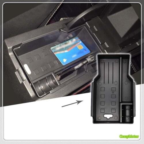 For Suzuki sx4 s-cross 2014-2020 Car Black Interior Console Armrest Glove Storage Box Tray Container Organizer Accessories