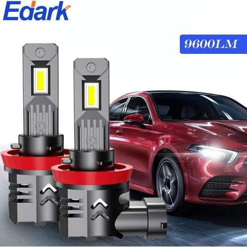 Edark 1Pair H7 H11 H4 Led Headlight H1 9005 9006 9012 Auto Bulbs Fog Lights CSP 6500K 9600LM 56W Canbus LED Lamps Car Light