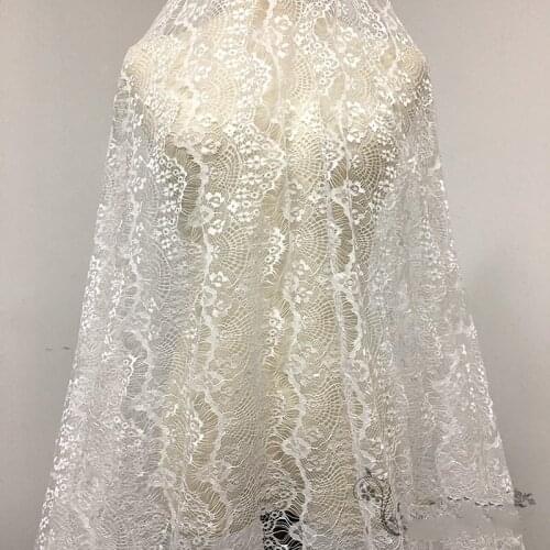 Glace 3Y/Lot Exquisite France Eyelash Lace Fabric wedding decoration DIY accessories TX1021