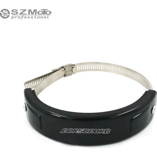 For Aprilia Dorsoduro 1200 750 Silencer Exhaust Protector Can Cover Round Oval SILICONE Motorcycle Install Scope 100mm-140mm