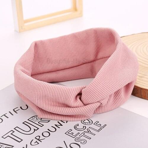 Cotton Band Elastic Knot Headbands For Women Girls Twist Cross Hairband Makeup Head Band Lady Fashion Hair Holder Accessories