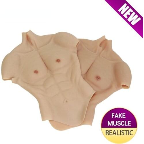 Fitness Artificial Muscle False Belly Transgender Realistic Silicone Muscle Suit Artificial Fake Man Muscle Chest Crossdresser