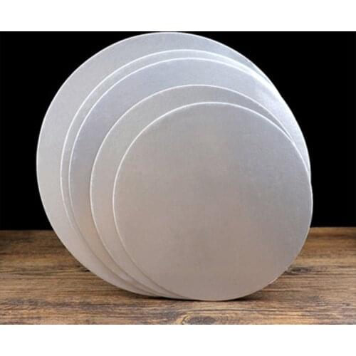 Round Cake Circle Cardboard Cake Drums Cake Base Plate Board Turntable Tiramisu Mousse Cake Cheesecake Snack Gold Silver