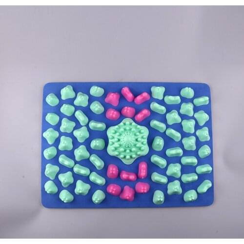 Foot Massage Mat Acupressure Mat Foot Reflexology Walking Toe Plate Massage Pad Anti-Slip Pad Outdoor Game SANA889