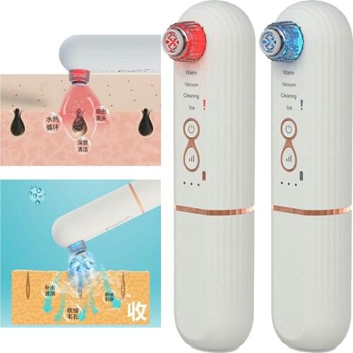 New Upgraded Warm Cool T Zone Blackhead Remover Pore Vacuum Cleaner Blackhead Vacuum Face Vacuum Comedone Extractor Tool