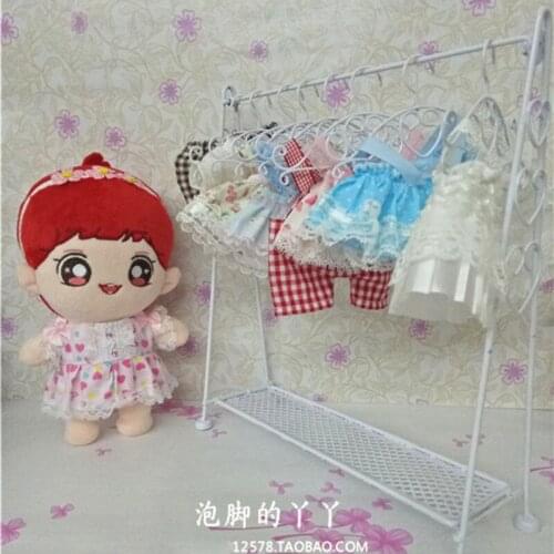 20cm doll rack plush stuffered exo 1/6 bjd size s salon blythe iron art rack