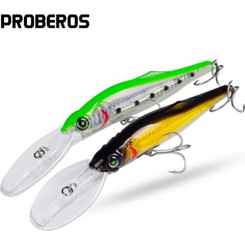 PROBEROS Huge Fishing Lures 16.5cm-6.5"/25g-0.88oz 6 colors Fishing Tackle 2# 3X high carbon steel hook Fishing Bait Bass