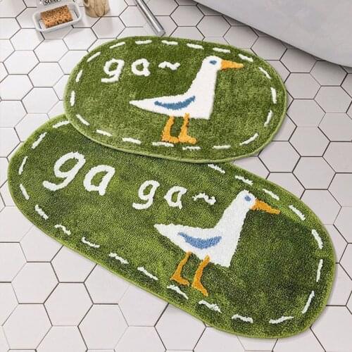 Ins modern bathroom mat Water absorption Doormat entrance door duck Kitchen mat Nordic childrens room Carpet in the living room