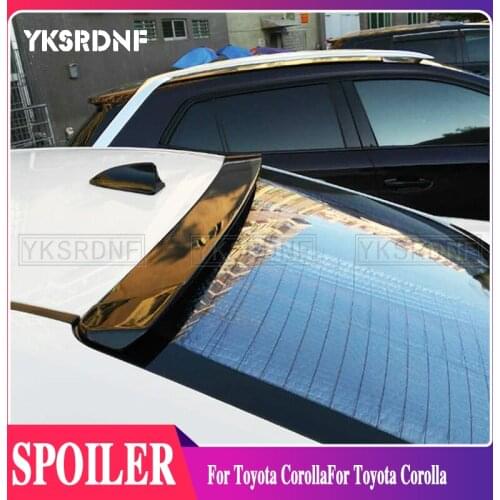 YKSRDNF For Toyota Corolla 2014 2015 2016 2017 2018 roof Spoiler High Quality ABS Material Car Rear Wing Primer Rear Spoiler