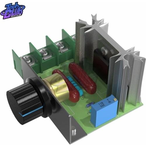 AC 220V 2000W SCR Voltage Regulator Dimming Dimmers Motor Speed Controller Thermostat Electronic Voltage Regulator Module