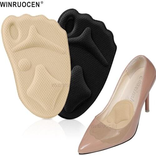 Women Forefoot Insoles Anti-Slip Inserts for Heels Shoes Liner Grip Toe Protector Shoe Size Pain Relief Cushion Foot Care Pad