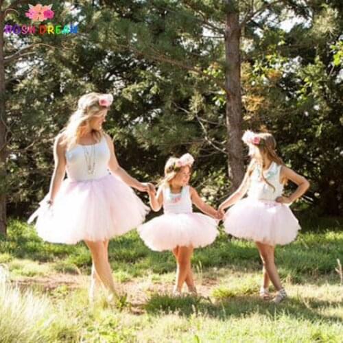 POSH DREAM Mommy and Me Matching Tutu Skirts Fashion Family Matching Outfits Any Color Adult Tutu Mother and Daughter Tutu Skirt