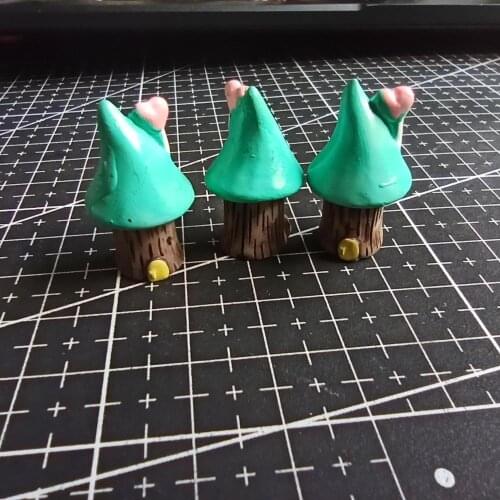 1pcs/lot Resin love house 26mm Ornaments Micro landscape Ornaments Creative Home Gardening Decorations