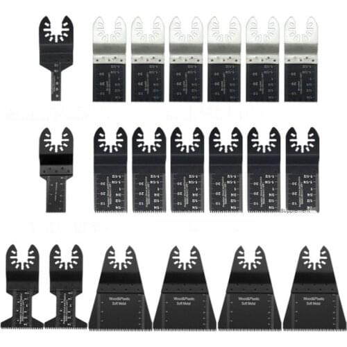 20Pcs Oscillating Multi Tool Mental Cutting Saw Blades For Fein Multimaster Wood Cutting Kit Oscillarting Multitool Blades