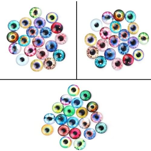 20Pcs Glass Dolls Eye DIY Handcraft Animal Eyes Jewelry Accessories 10/16/20mm