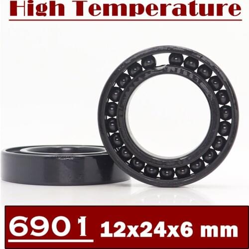 6901 High Temperature Bearing 12*24*6 mm ( 2 Pcs ) 500 Degrees Celsius Thin Section Bearings Full Ball Bearing