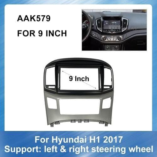 9 Inch Car Radio Fascia Frame Dash Panel For-Hyundai H1 2017 Car Audio Fascias Frame Fitting Adaptor Dashboard Fascia Panel