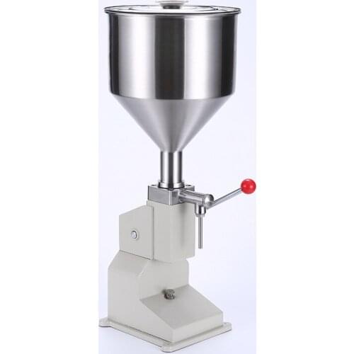 A03 small hand pressure quantitative dispensing machine manual filling machine for cosmetic honey liquid paste