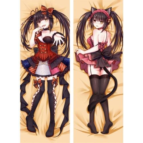 Coscase 2019-March Update Japanese Anime DATE A LIVE Huging Body Pillow Cover Tokisaki Kurumi Dakimakura Throw Pillow Cover Case