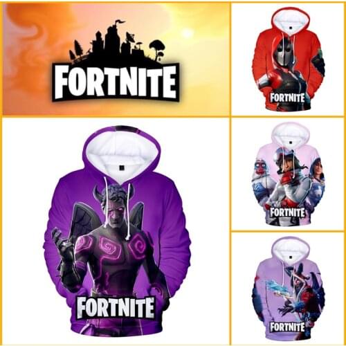 Cartoon Hoodie Fortnite Victory Battle Royale 6 To 19 Years Kids Hero Jacket 3D Hoodie Boys Girls Tops Children Clothes
