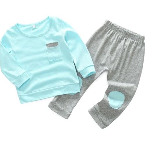 Infant Newborn Baby Girl Set Ruffle Long Sleeve Tshirt + Pant Suit Clothes Kids Baby Boy Girl Clothes