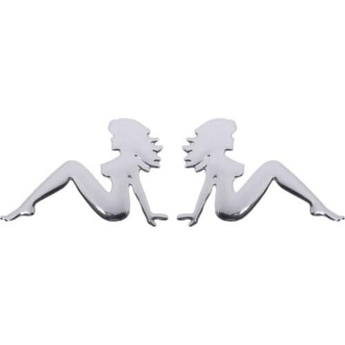 Nice lady car vehicle decoration sticker emblem logo badge