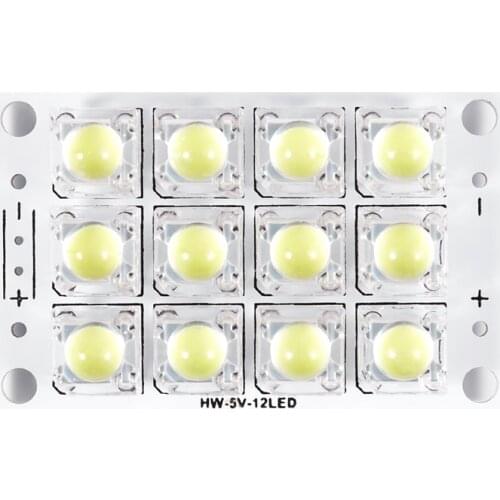 New DC 3V 5V 12 LED Super Bright White Piranha LED Circuit Board LED Lights Light Yacht