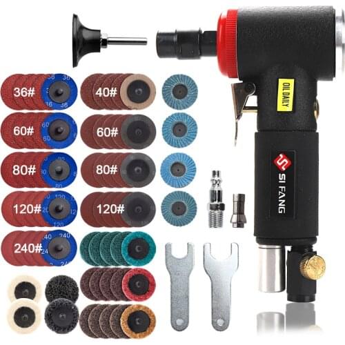Air Sander Pneumatic Grinding Machine 1/4inch &1/8inch 90Degree Polisher Mini Angle For Mill Engraving polishing Hand Tools Set