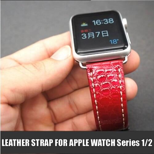 Watch Band For Apple iWatch Wrist Strap Genuine Leather Watch Band Bracelet For Apple Watch Series 1 2 3 Watchband 38mm 42mm